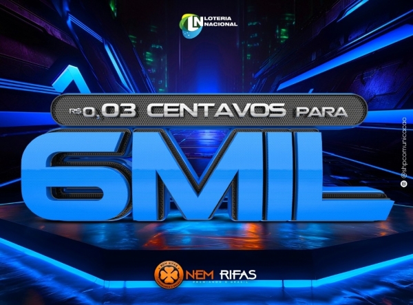 R$0,03 PARA R$6.000,00