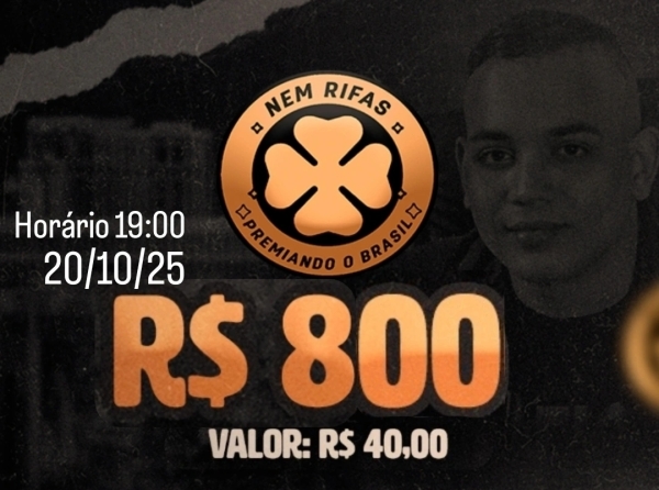 R$40,00 PARA R$800,00